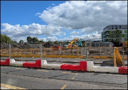 Harbour Road works, Portishead. Site of new roundabout. September 2026