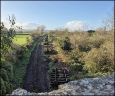 From Station Road bridge, Portbury, looking towards Portishead