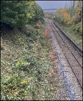 Site of new Pill station looking towards Portishead. Nov 2025