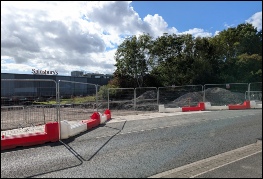 Harbour Road, Portishead. Entrance to new car park. September 2026