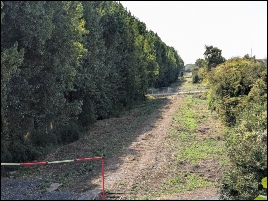 From Marsh Lane bridge looking towards Portishead. August 2026