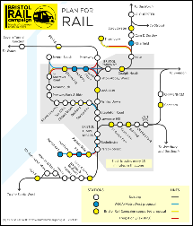 Bristol Rail Campaign map