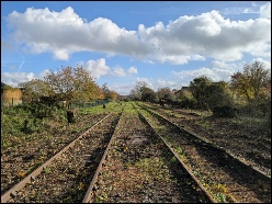 Looking towards Bristol from Tansy Lane crossing. Nov 2025