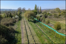 From Sheepway bridge looking towards Portishead – April 2025