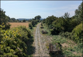 From Station Road bridge, Portbury, looking towards Portishead July 2026
